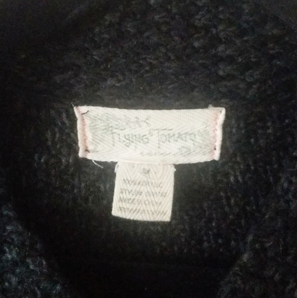 🌵Flying tomato black button-up cardigan sz M - Picture 4 of 7